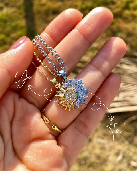 Miniatura 2 de Collares Sol y Luna Eclipse Pareja